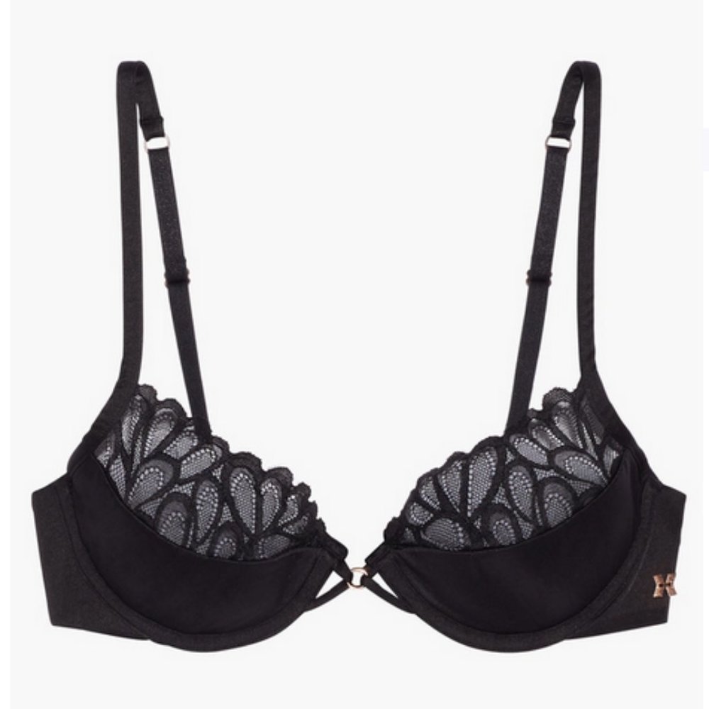 Savage Not Sorry Half Cup Bra with Lace NWOT